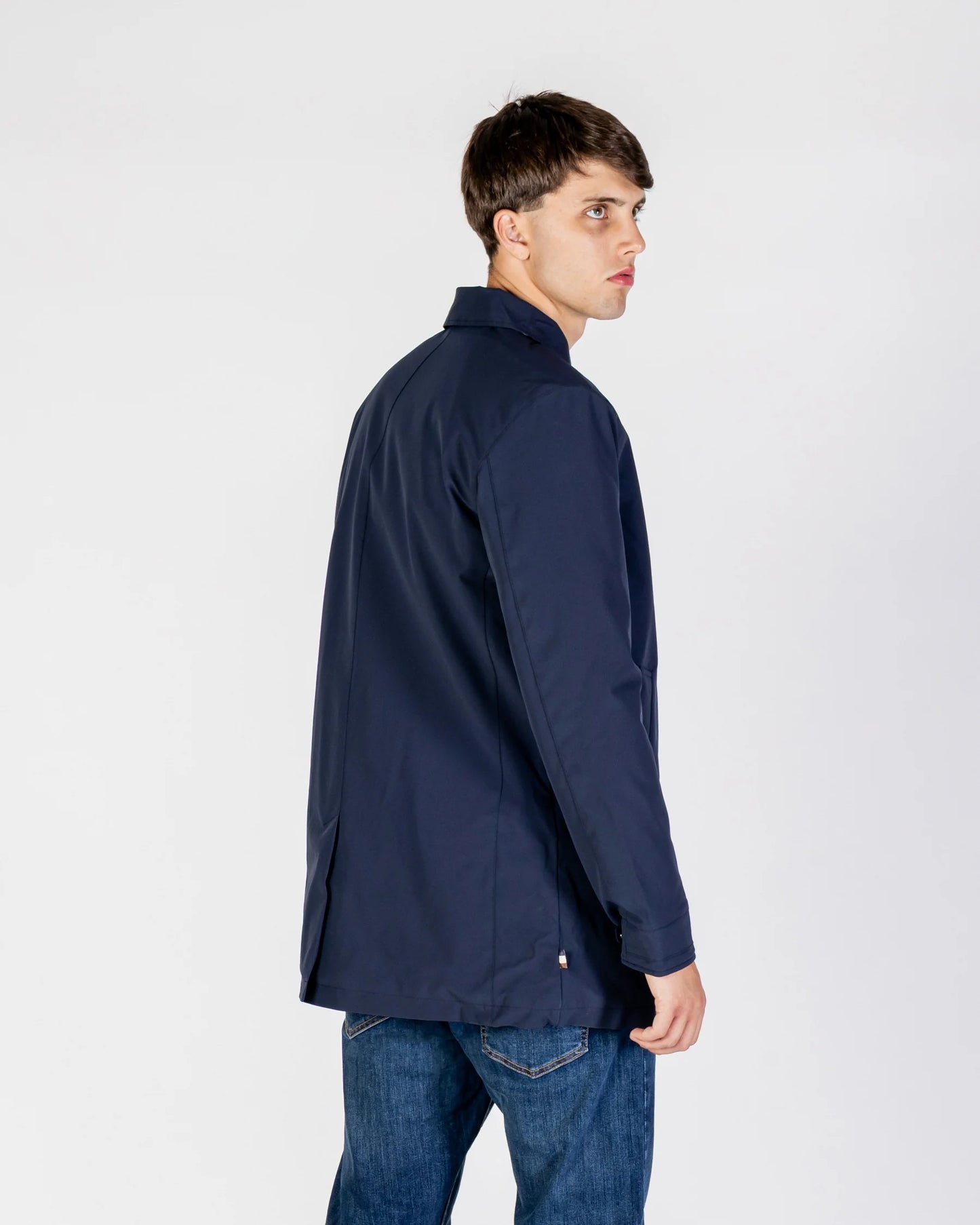 Aquascutum Soft Shell Trench Navy