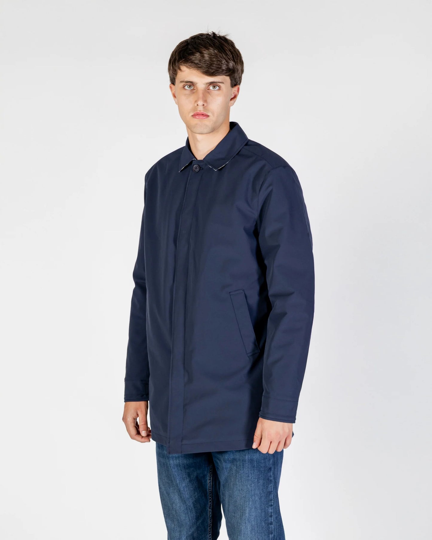 Aquascutum Soft Shell Trench Navy