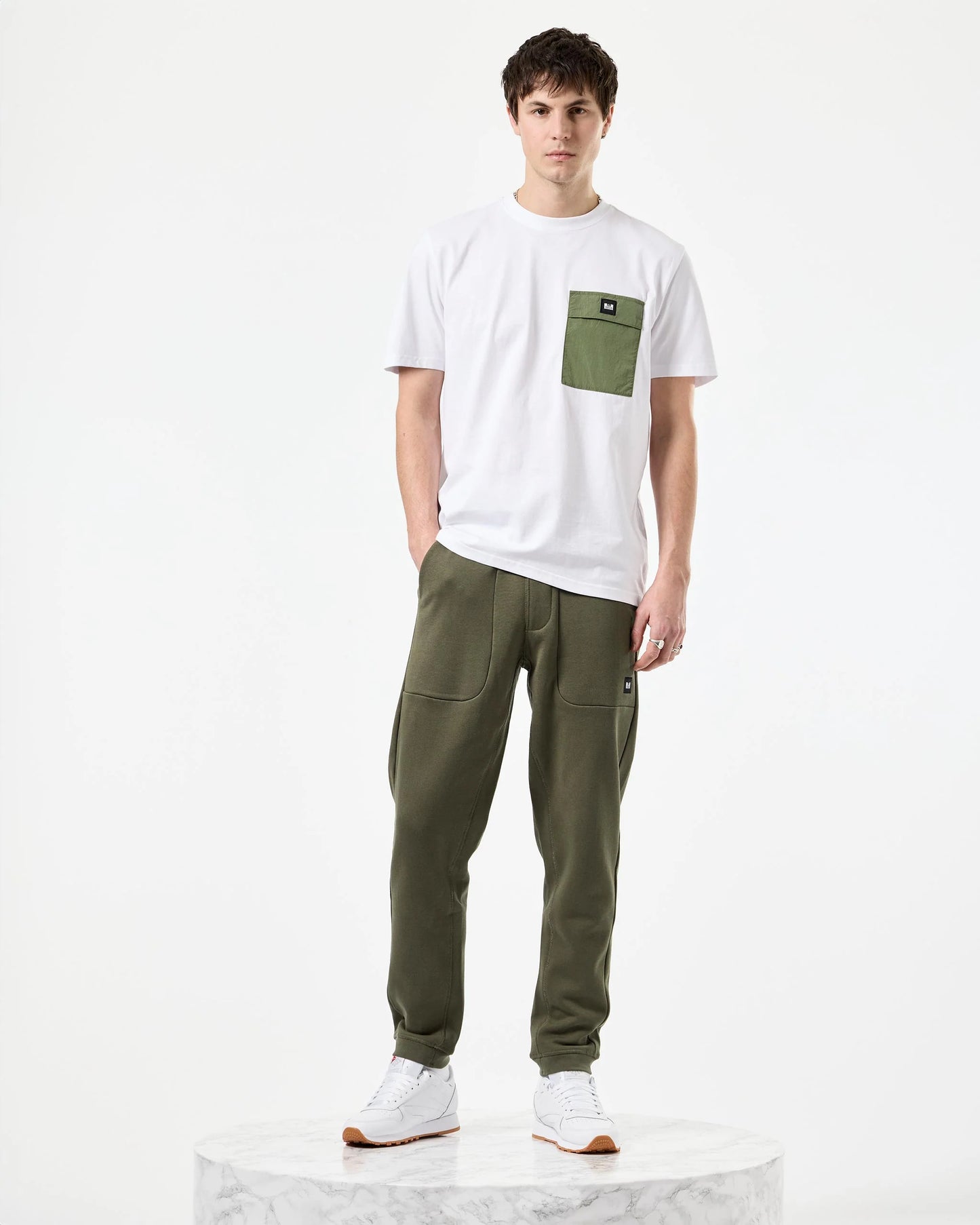 Weekend Offender Stiniva T-Shirt White/Sapling Green