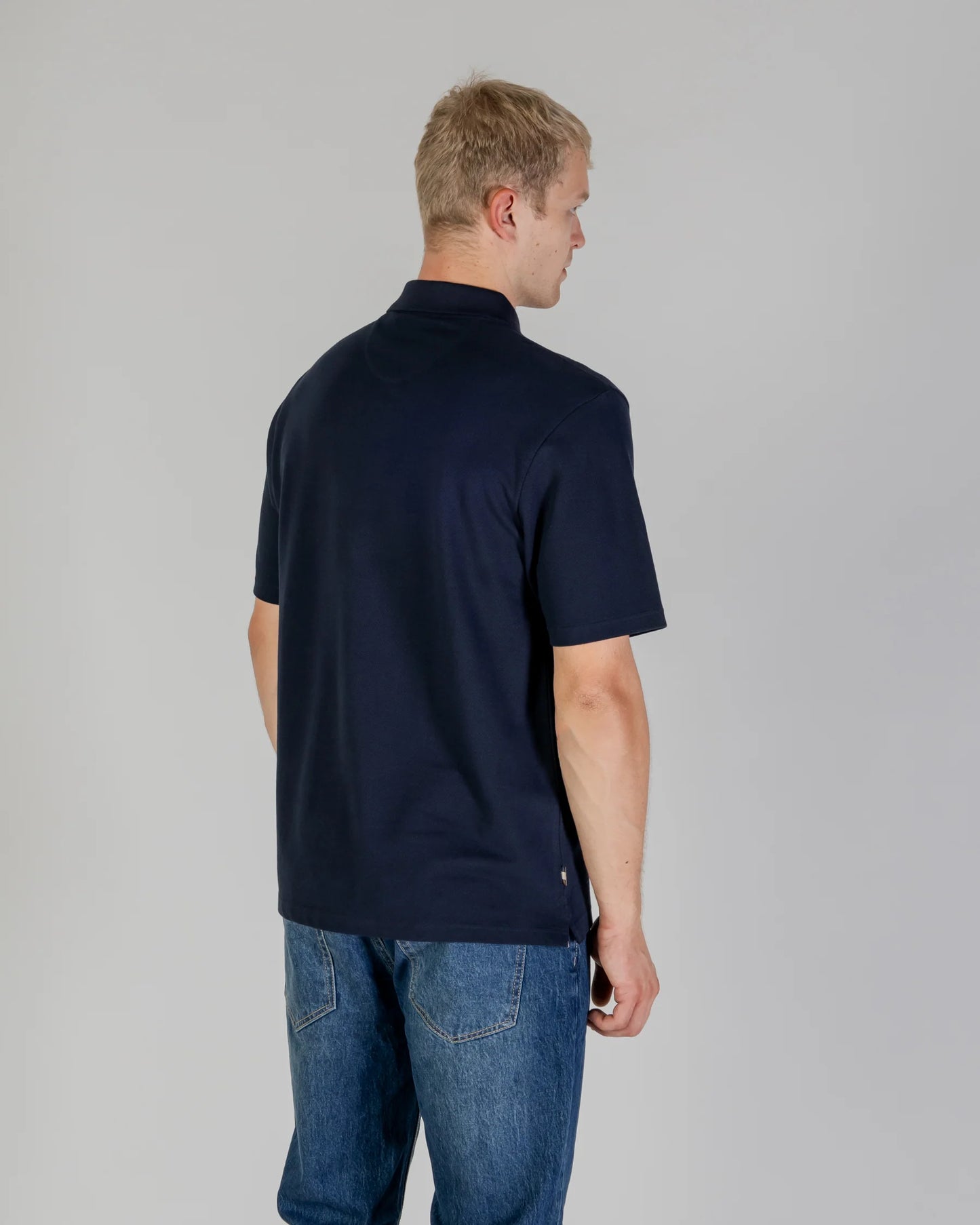 AQUASCUTUM PATCH POLO NAVY