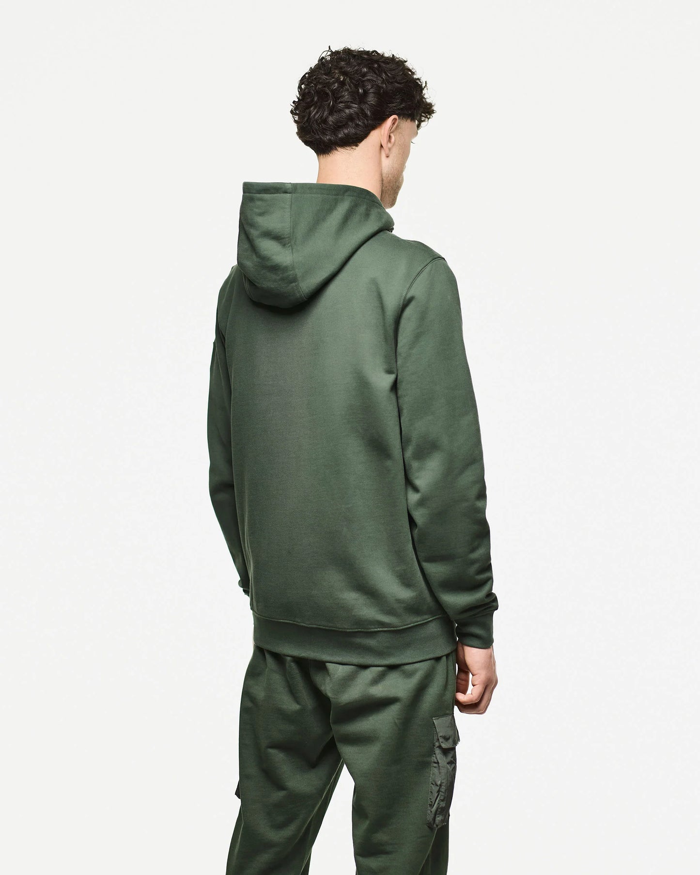 Weekend Offender Daponte Hoodie Black Forest Green