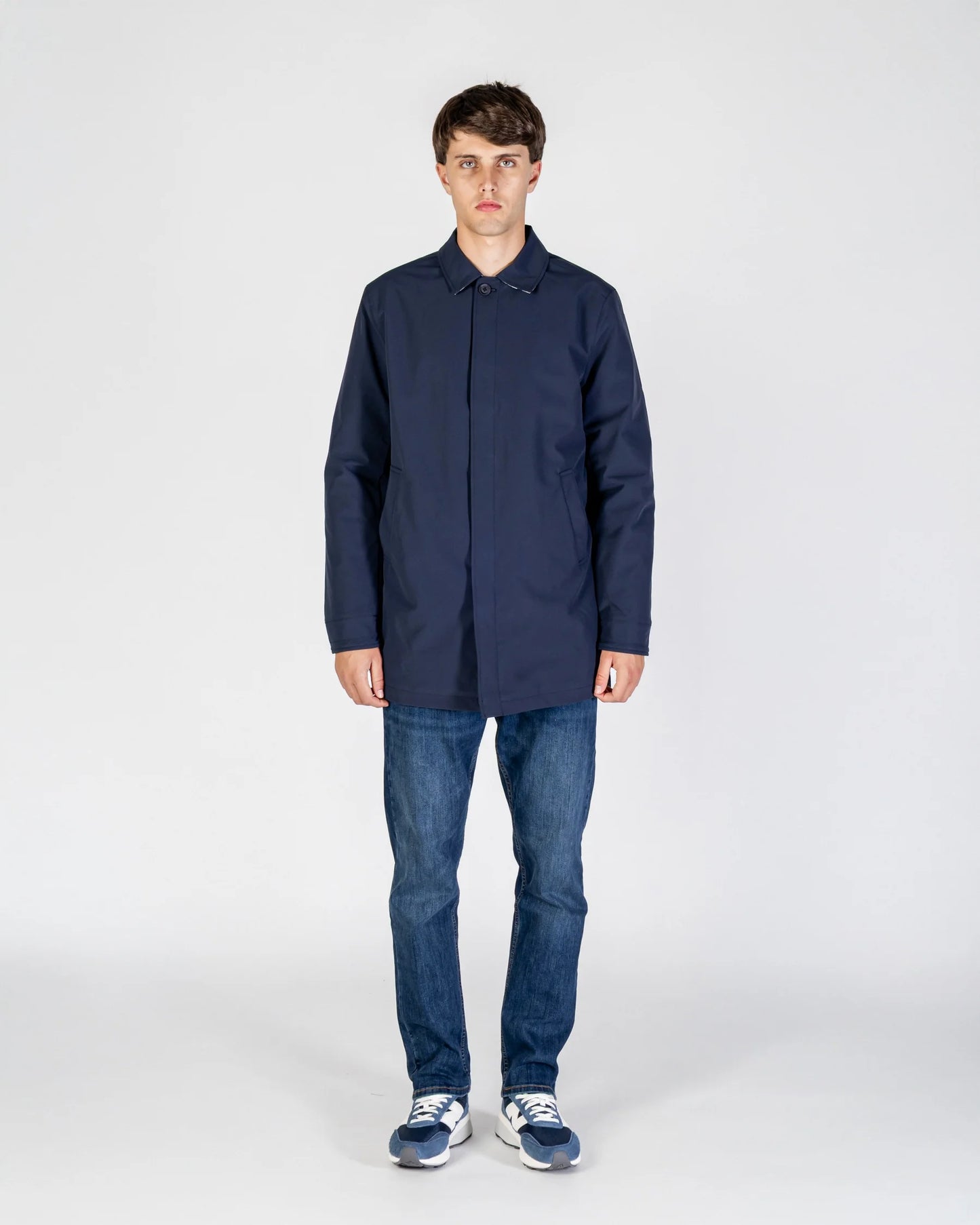 Aquascutum Soft Shell Trench Navy
