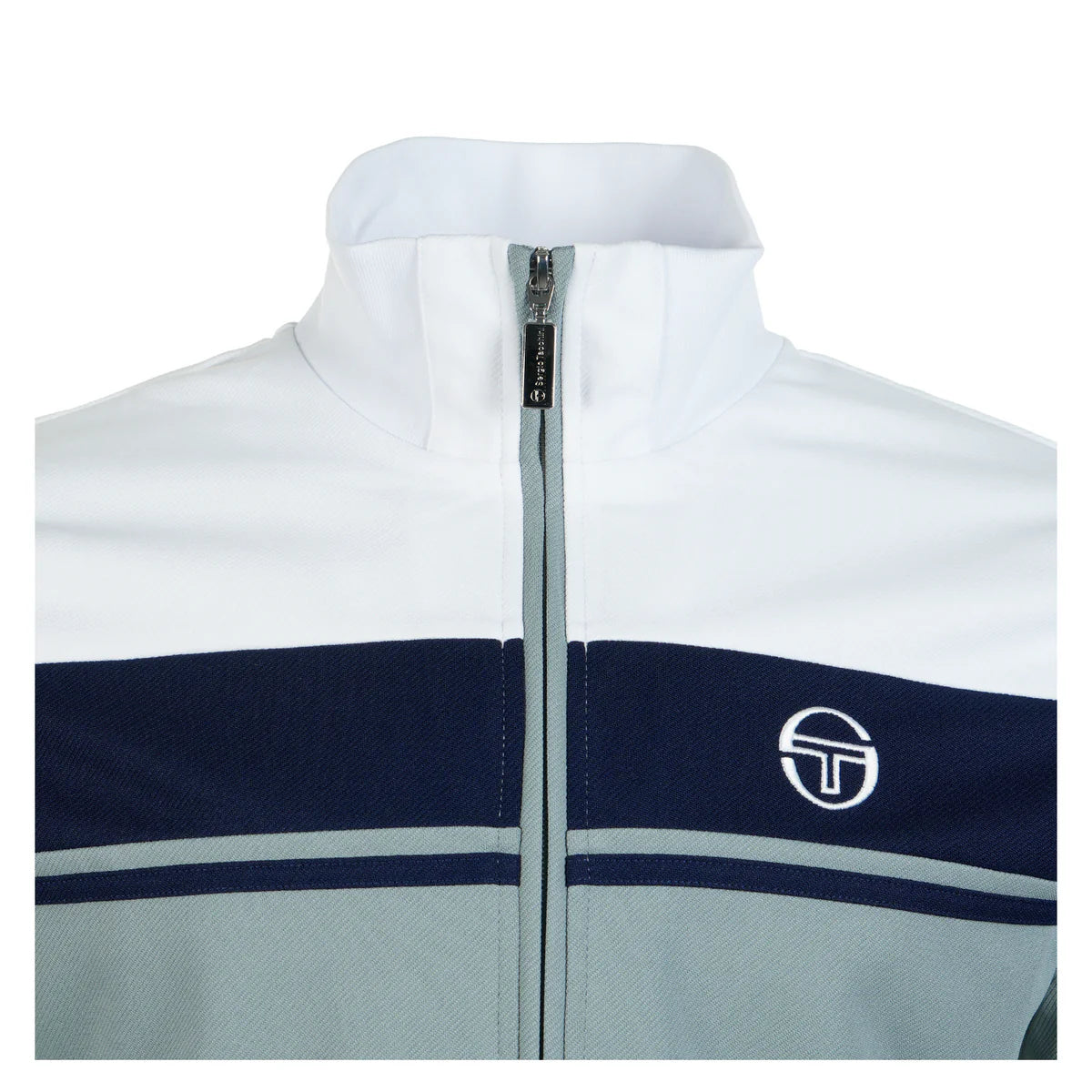 Sergio Tacchini Damarindo track top white / maritme blue