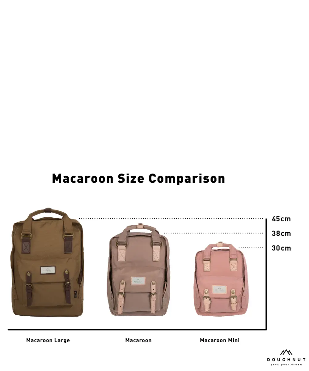 Doughnut
Macaroon Zaino 14″ nylon beige