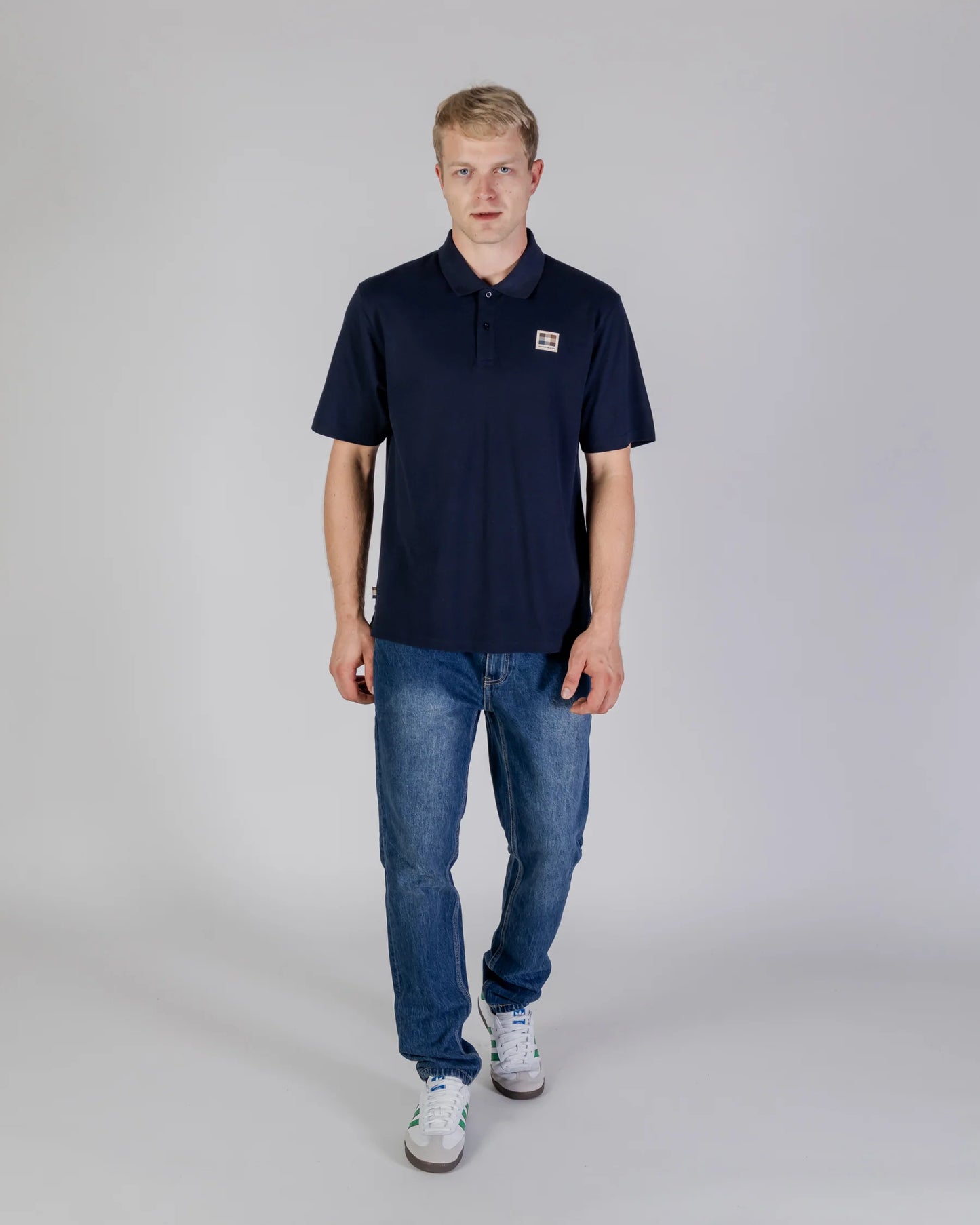 AQUASCUTUM PATCH POLO NAVY