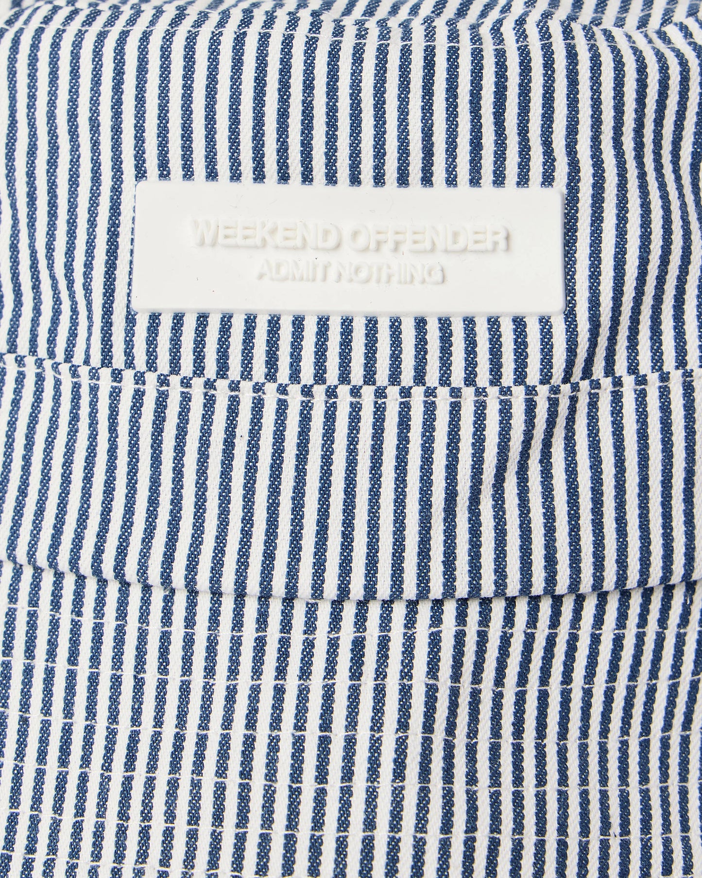 Weekend Offender Navas Bucket Hat Ticking Stripe