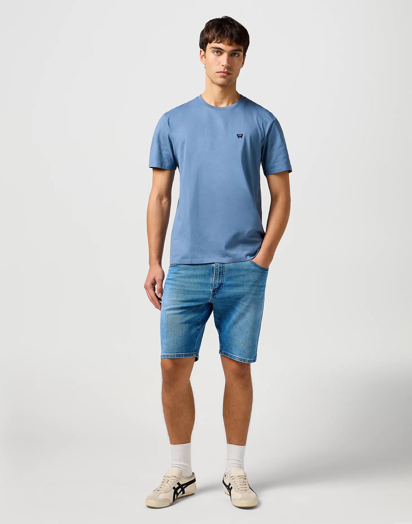 WRANGLER GRAPHIC TEE DUSTY BLUE