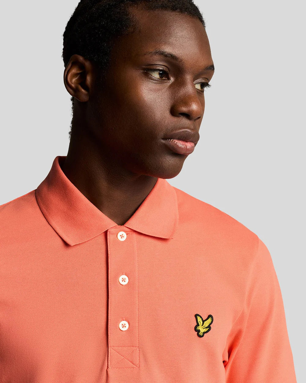 LYLE AND SCOTT Plain Polo Coral stand