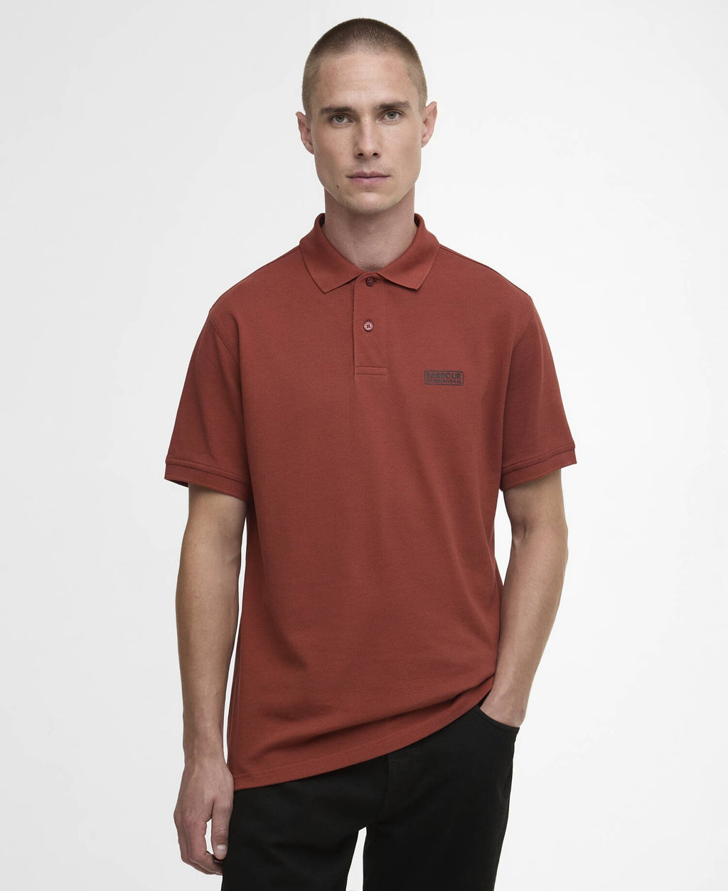 Barbour International Essential polo burnt henn
