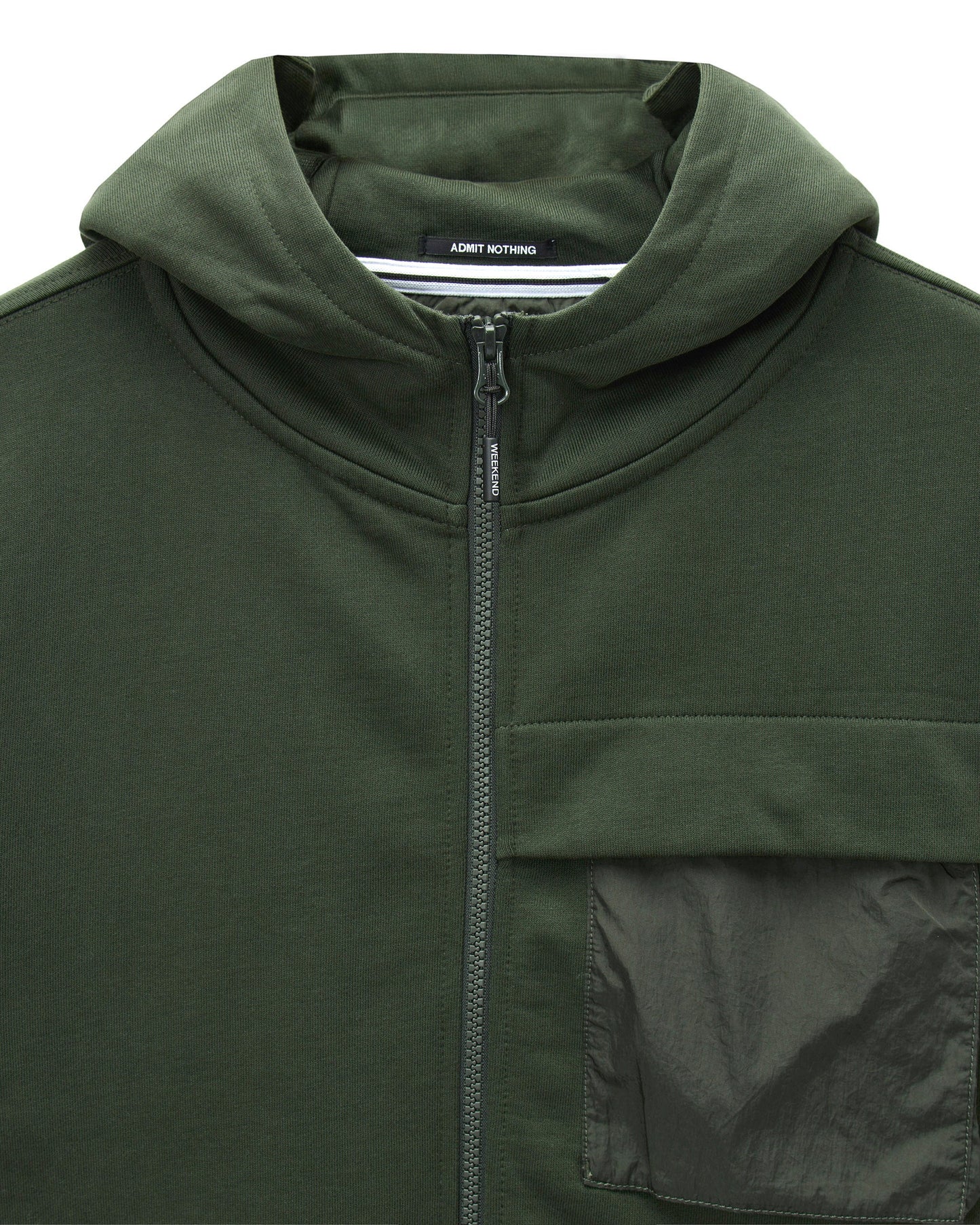 Weekend Offender Daponte Hoodie Black Forest Green