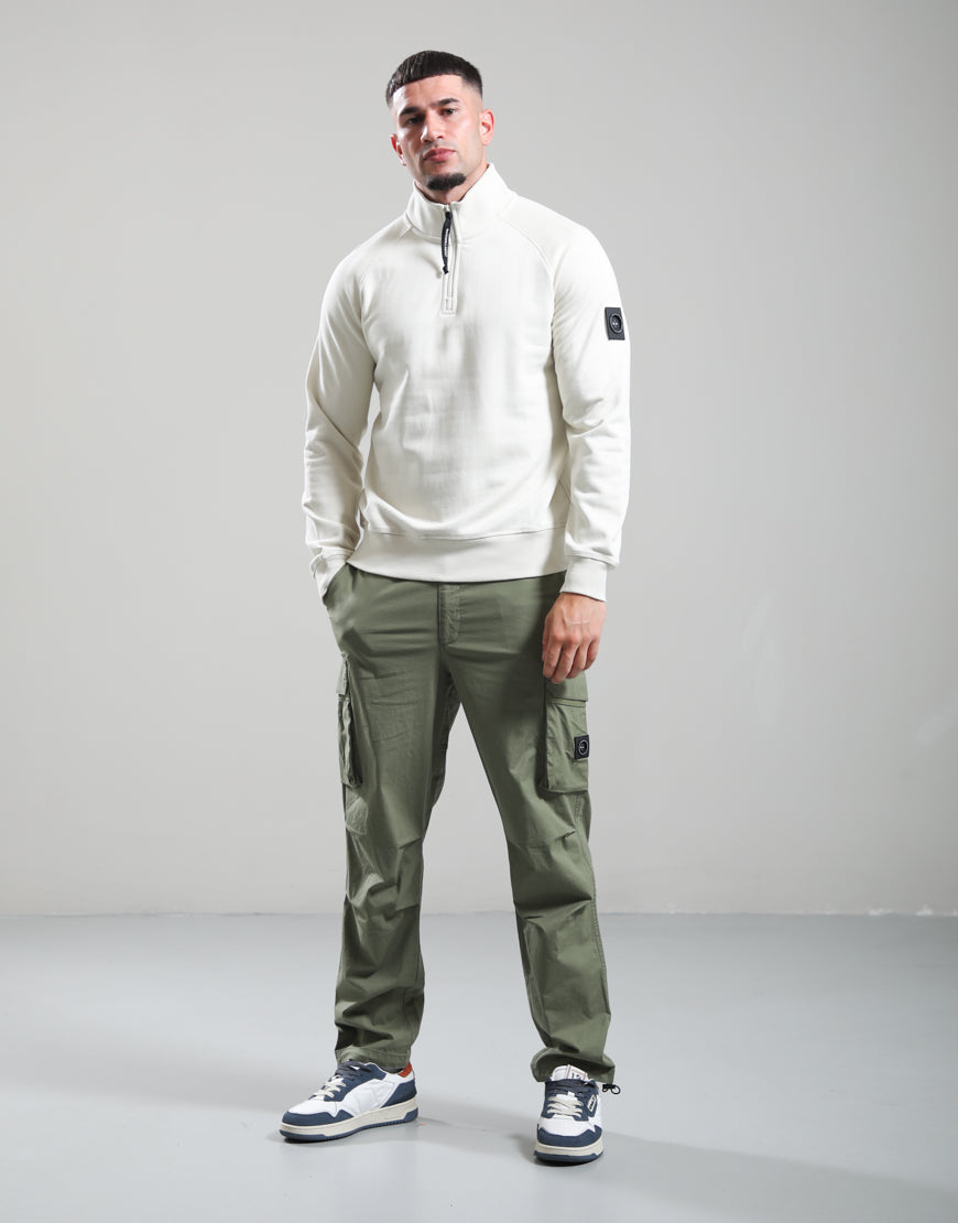 Marshall Artist Siren 1/4 zip sweat silverbirch