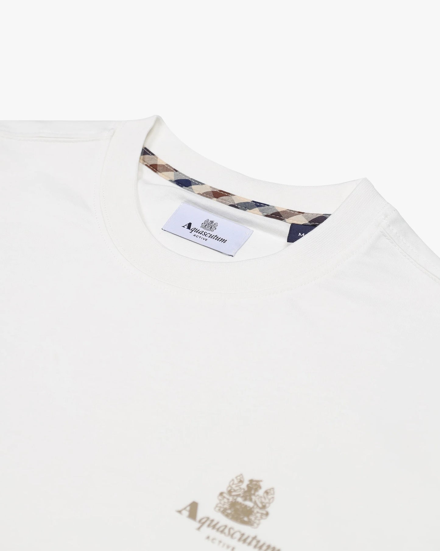 Aquascutum Small Logo T-shirt Old White
