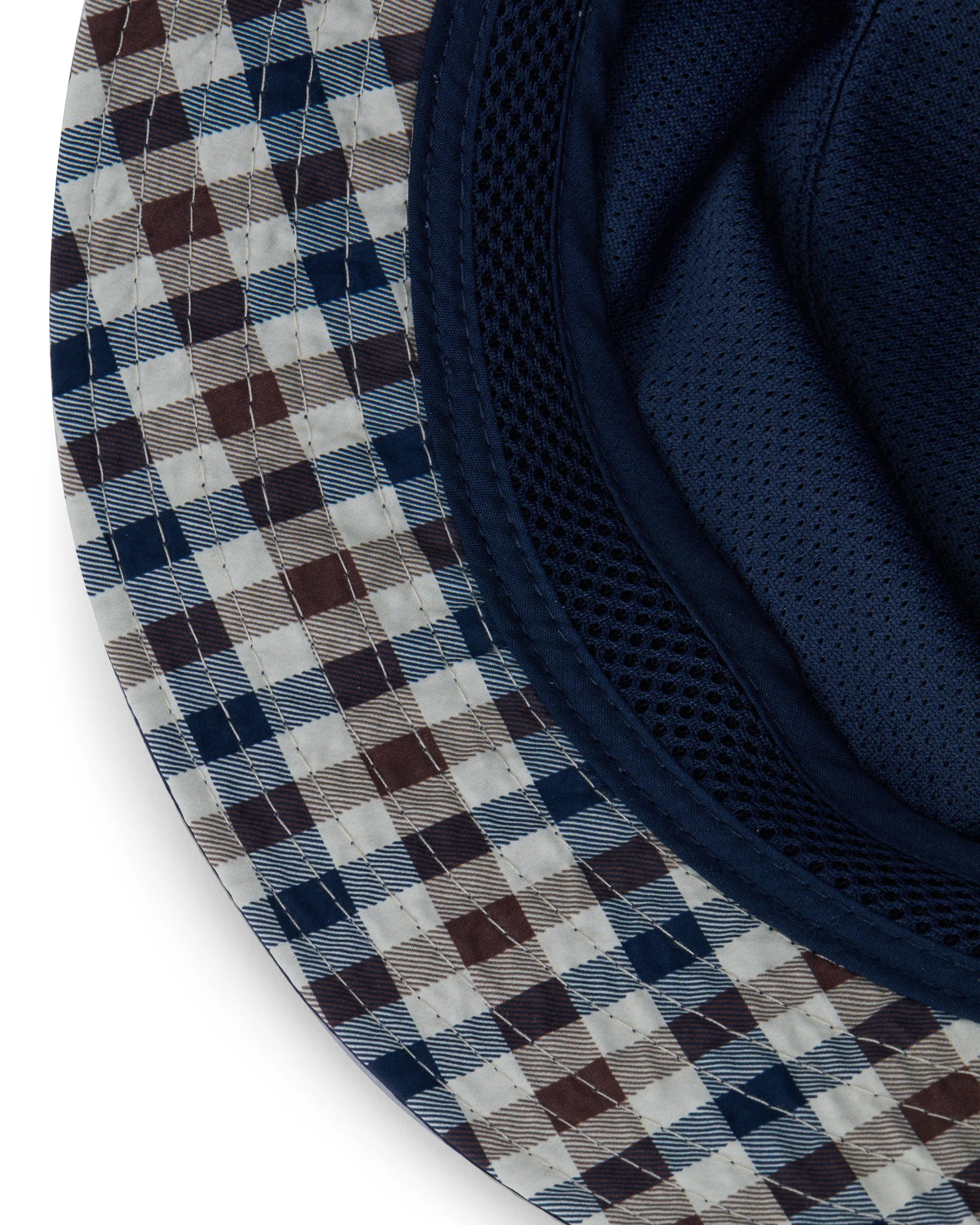Aquascutum Lamina badge bucket cap navy