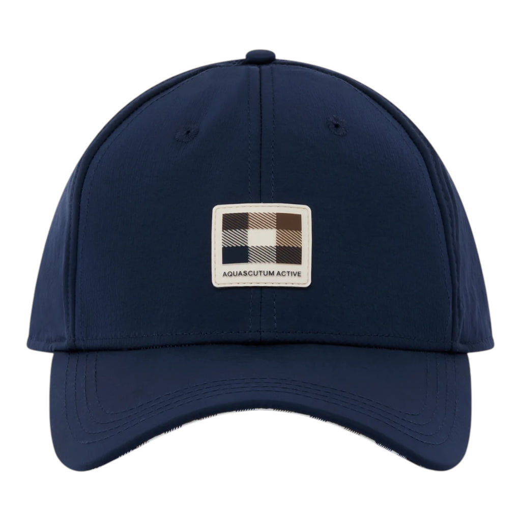 Aquascutum Lamina badge baseball cap navy