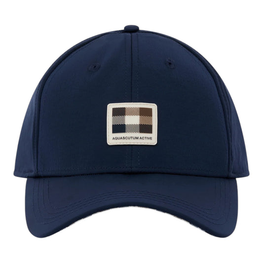 Aquascutum Lamina badge baseball cap navy