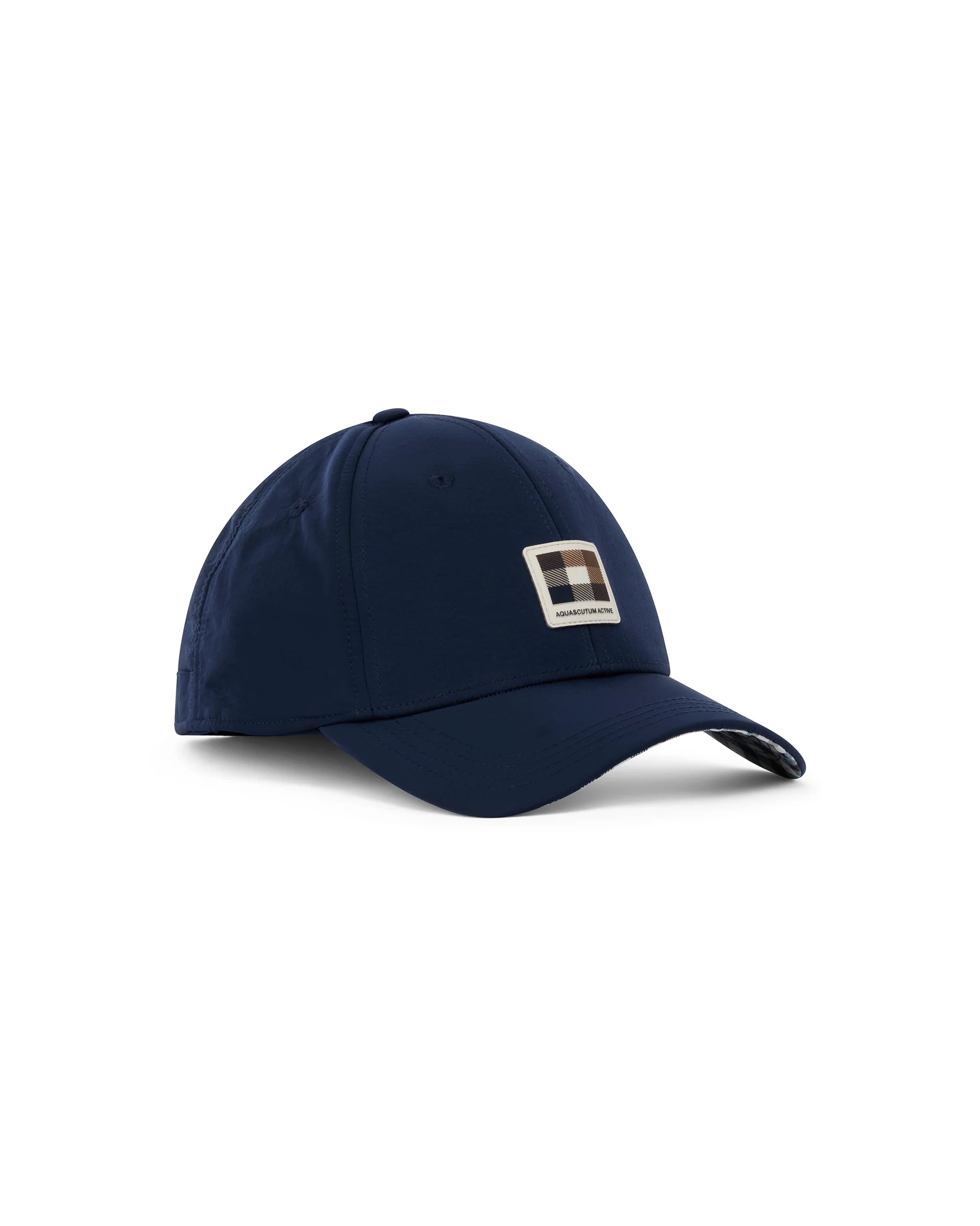 Aquascutum Lamina badge baseball cap navy