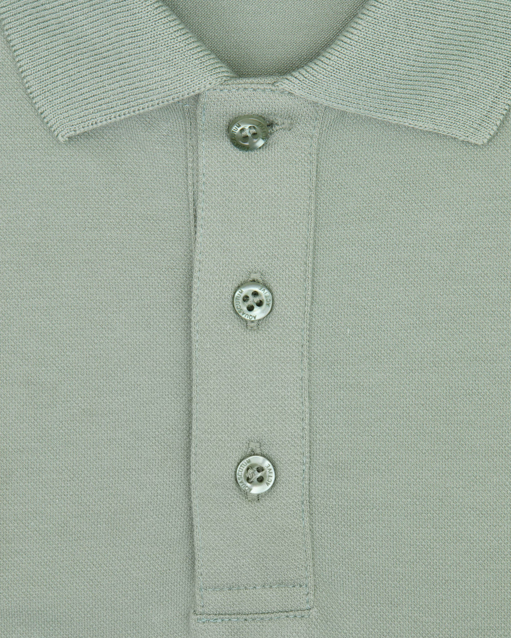 Aquascutum Stretch piquet badge polo salvia