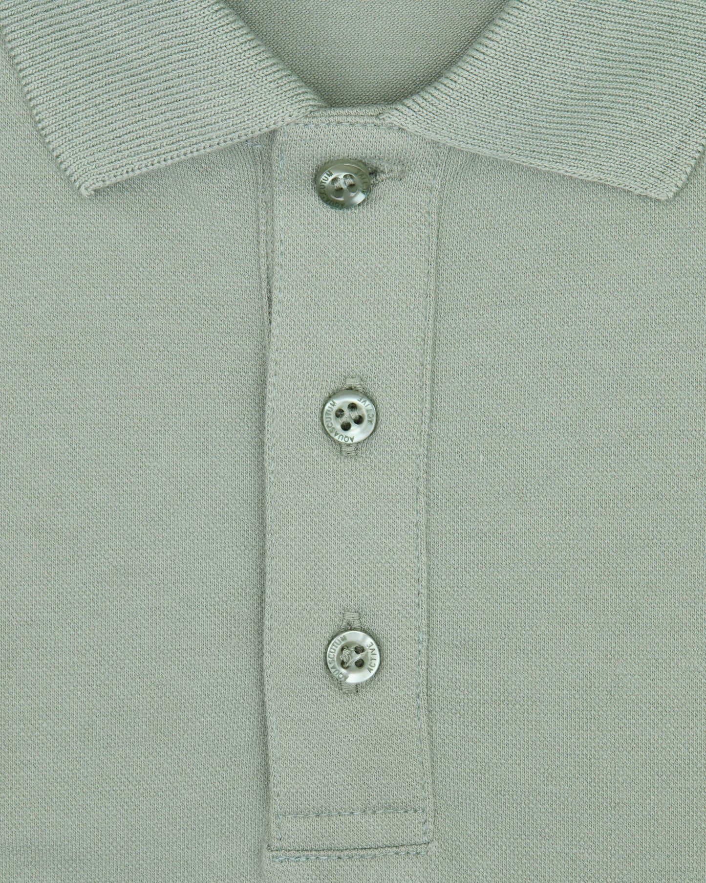 Aquascutum Stretch piquet badge polo salvia