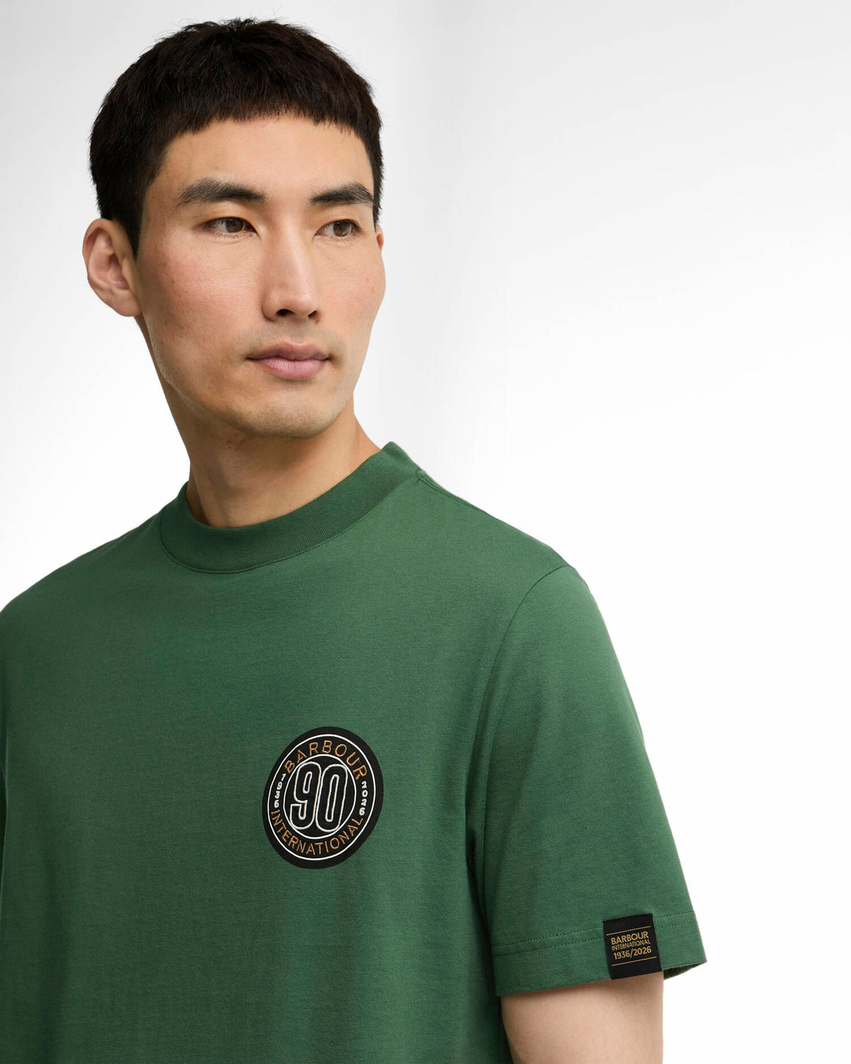Barbour International 90th graphic t-shirt green