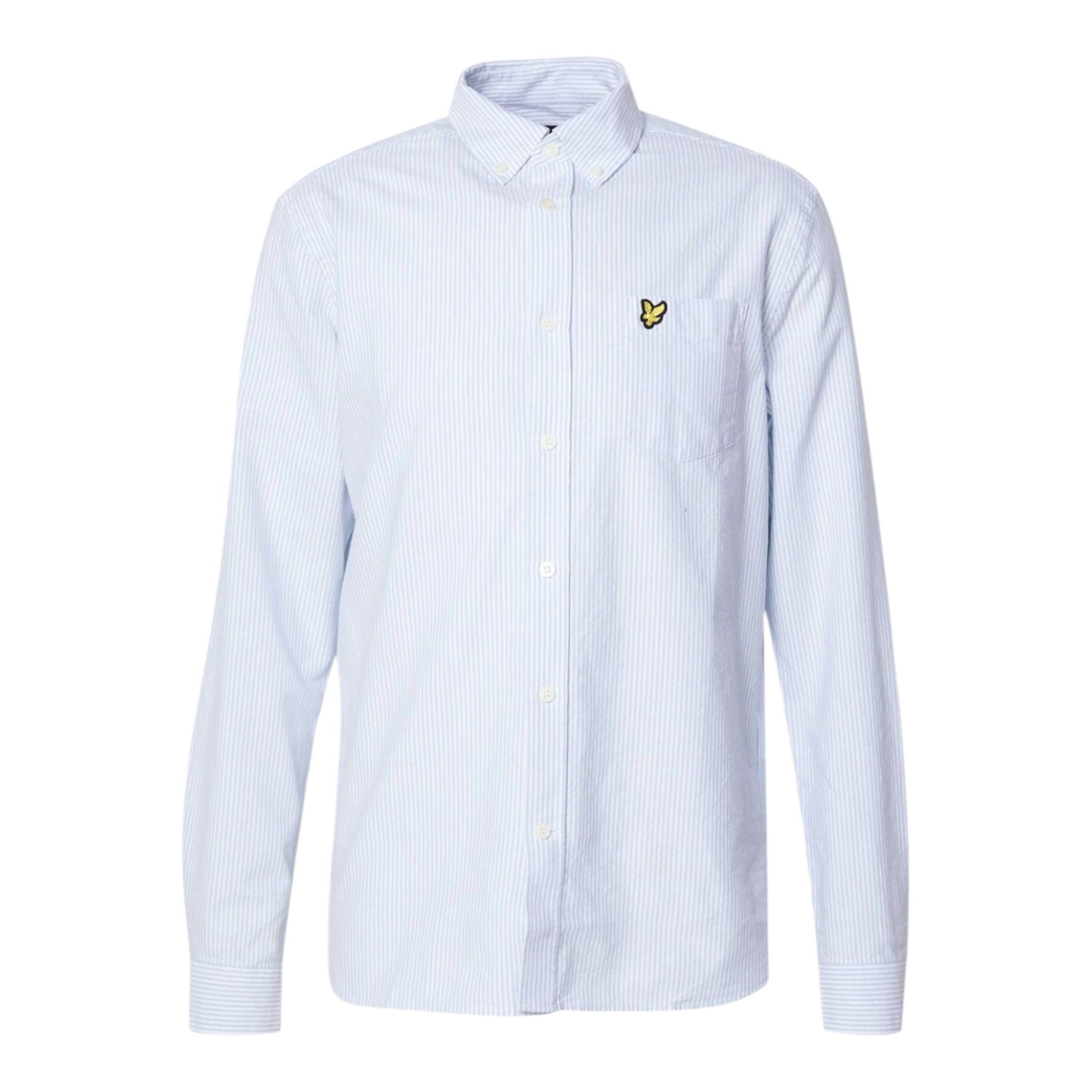 Lyle and Scott Stripe oxford light blue / white