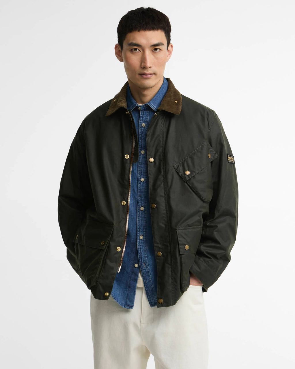 Barbour International Brake line wax jacket