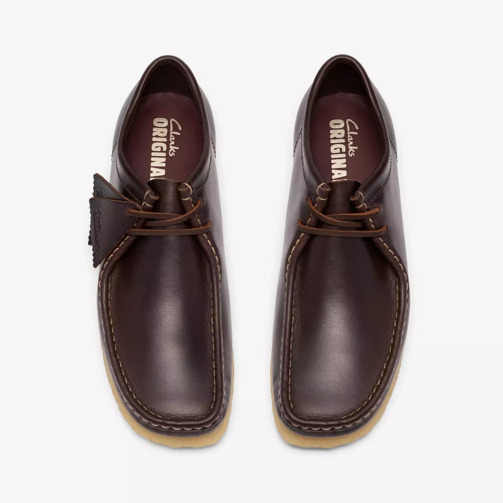 Clarks Wallabee dark brown leather