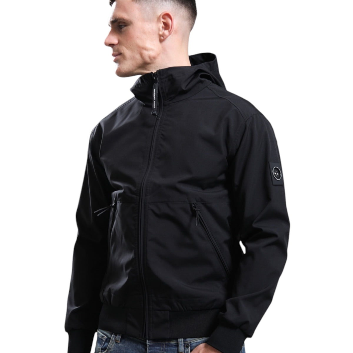 Marshall Artist Dalston lite shell jacket black