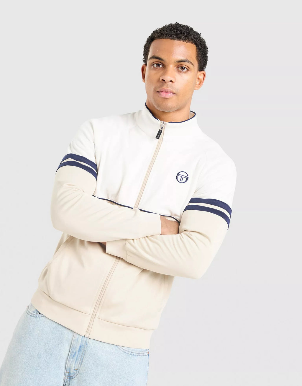 Sergio Tacchini Orion Track top jacket gardenia / blue