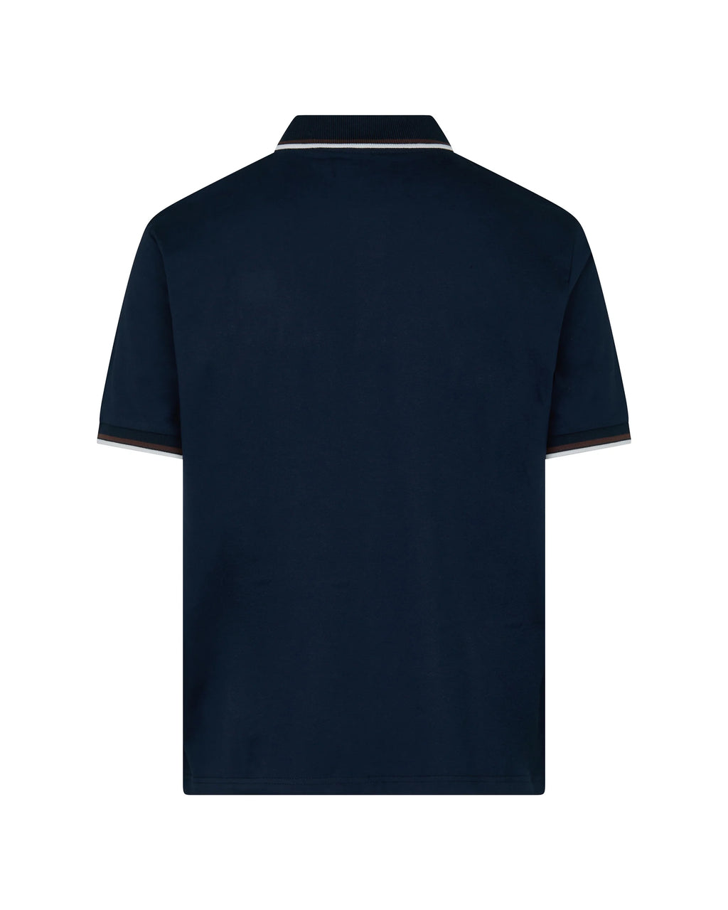 Aquascutum Stretch piquet stripes polo navy