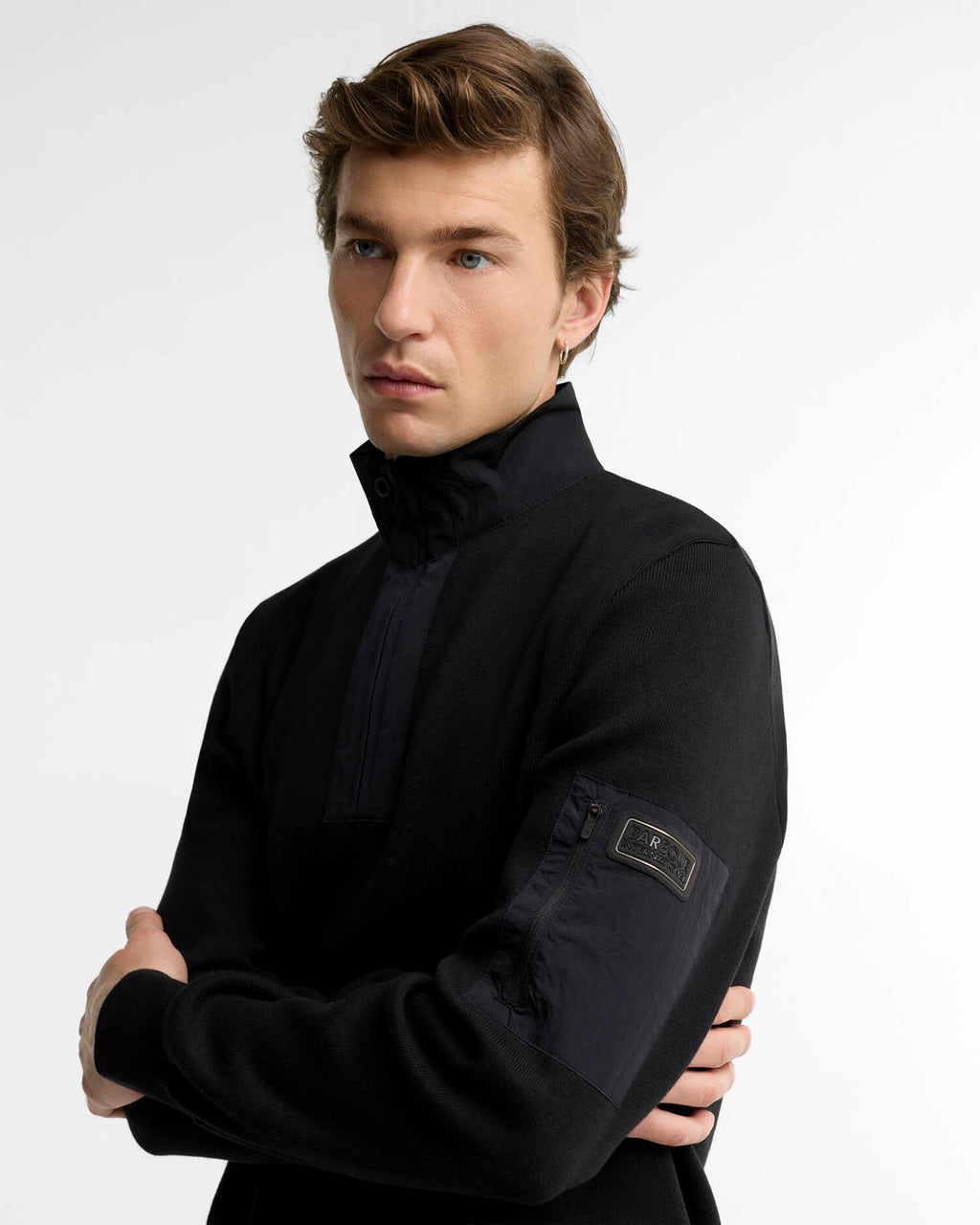 Barbour International Inline half black