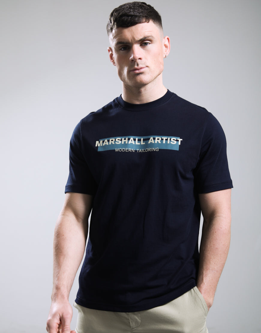 Marshall Artist Seafield tee navy