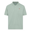Aquascutum Stretch piquet badge polo salvia