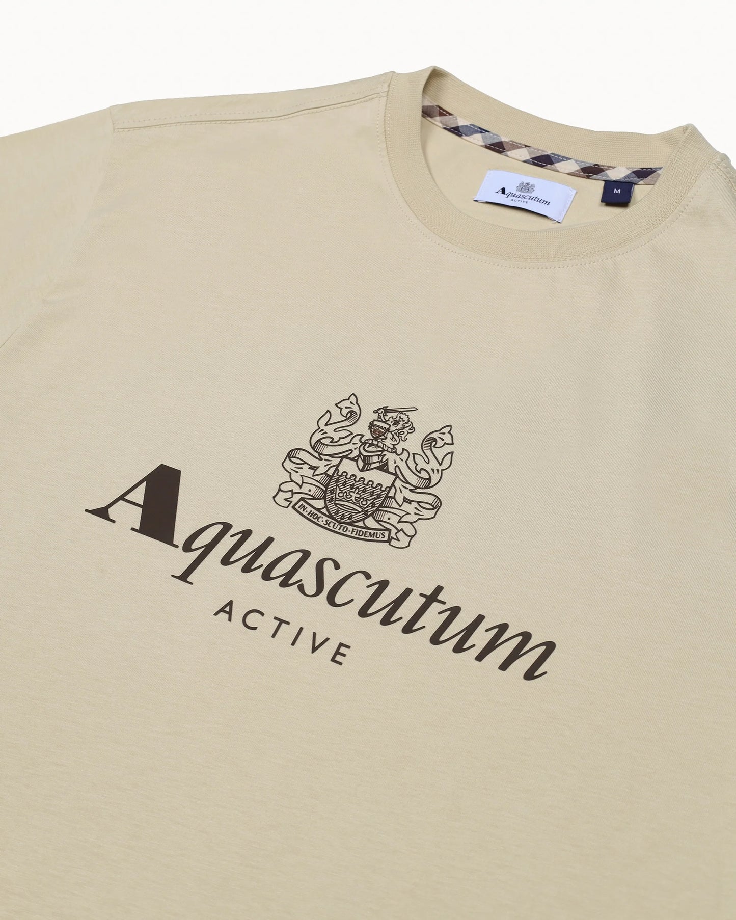 Aquascutum Big Logo T-shirt Beige