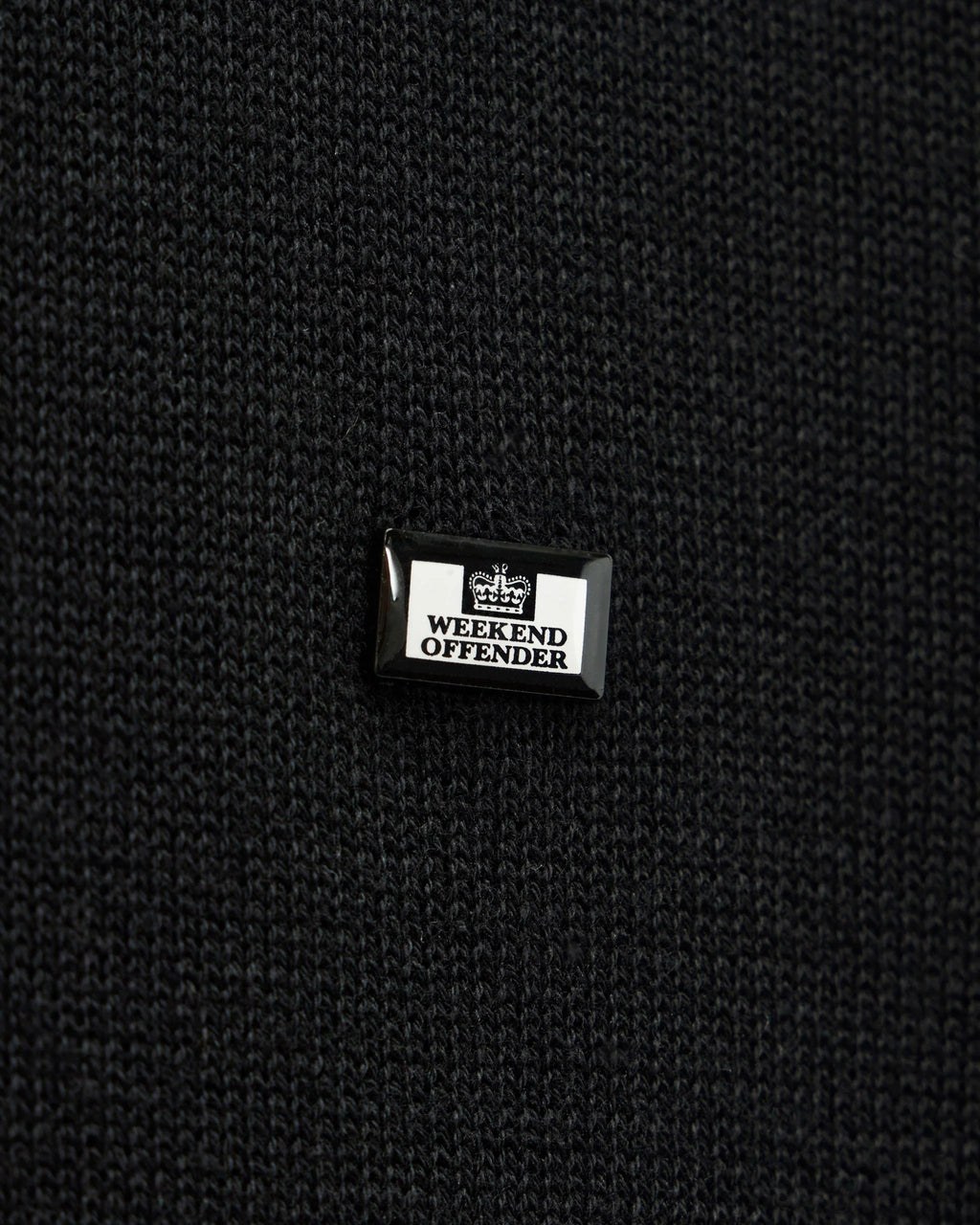 Weekend Offender McNamara long sleeve polo black