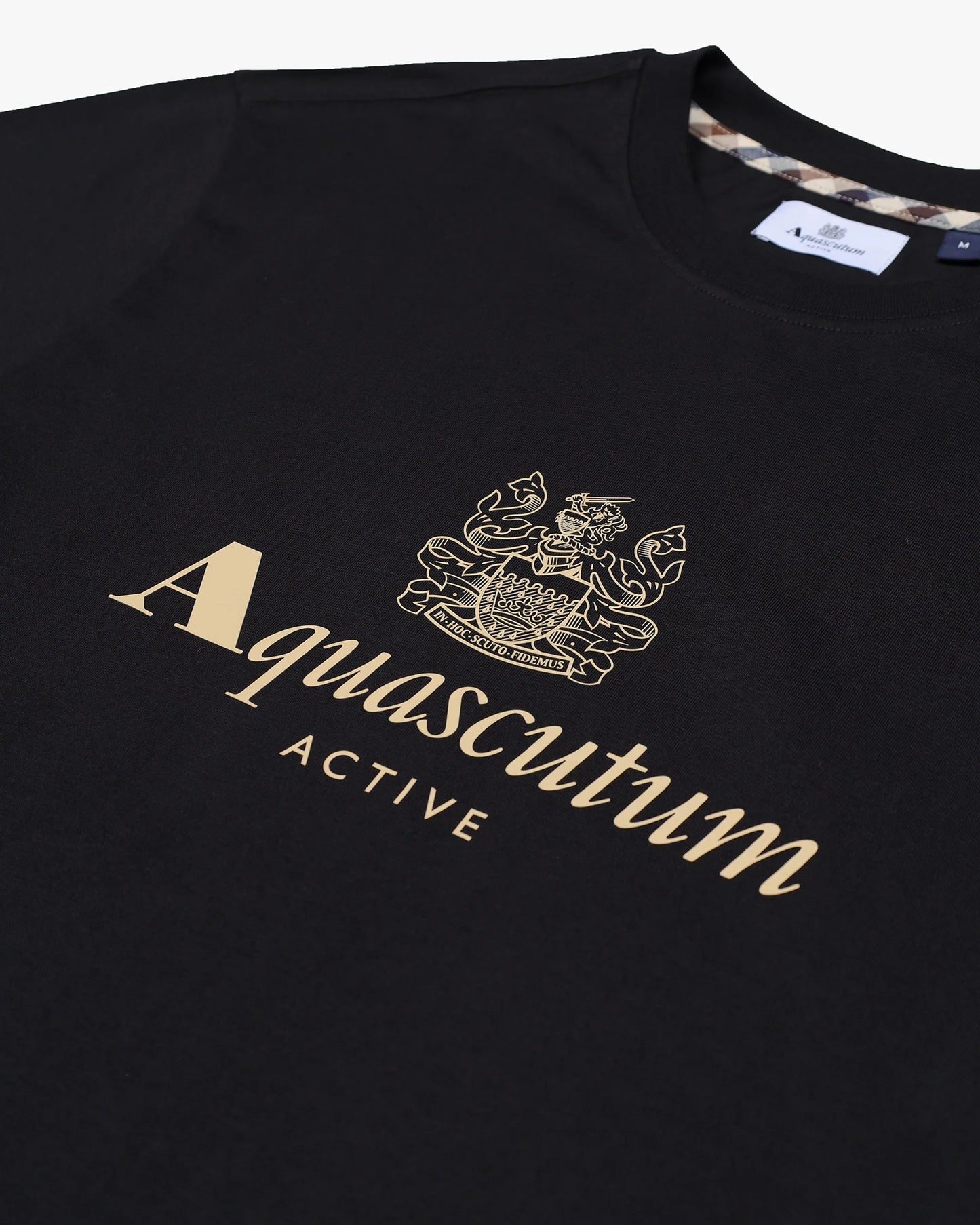 Aquascutum Big Logo T-shirt Black