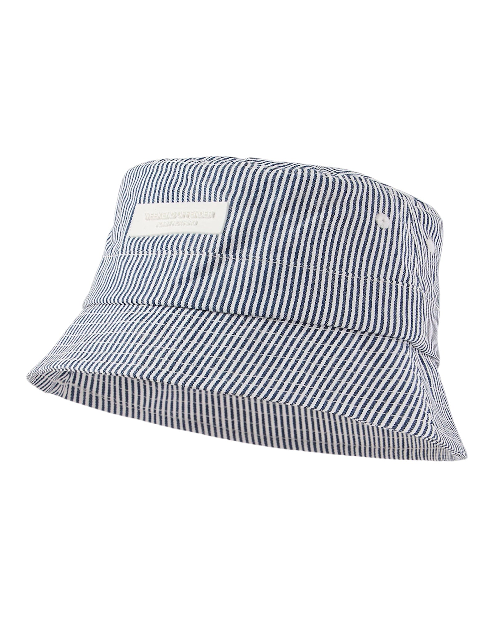 Weekend Offender Navas Bucket Hat Ticking Stripe