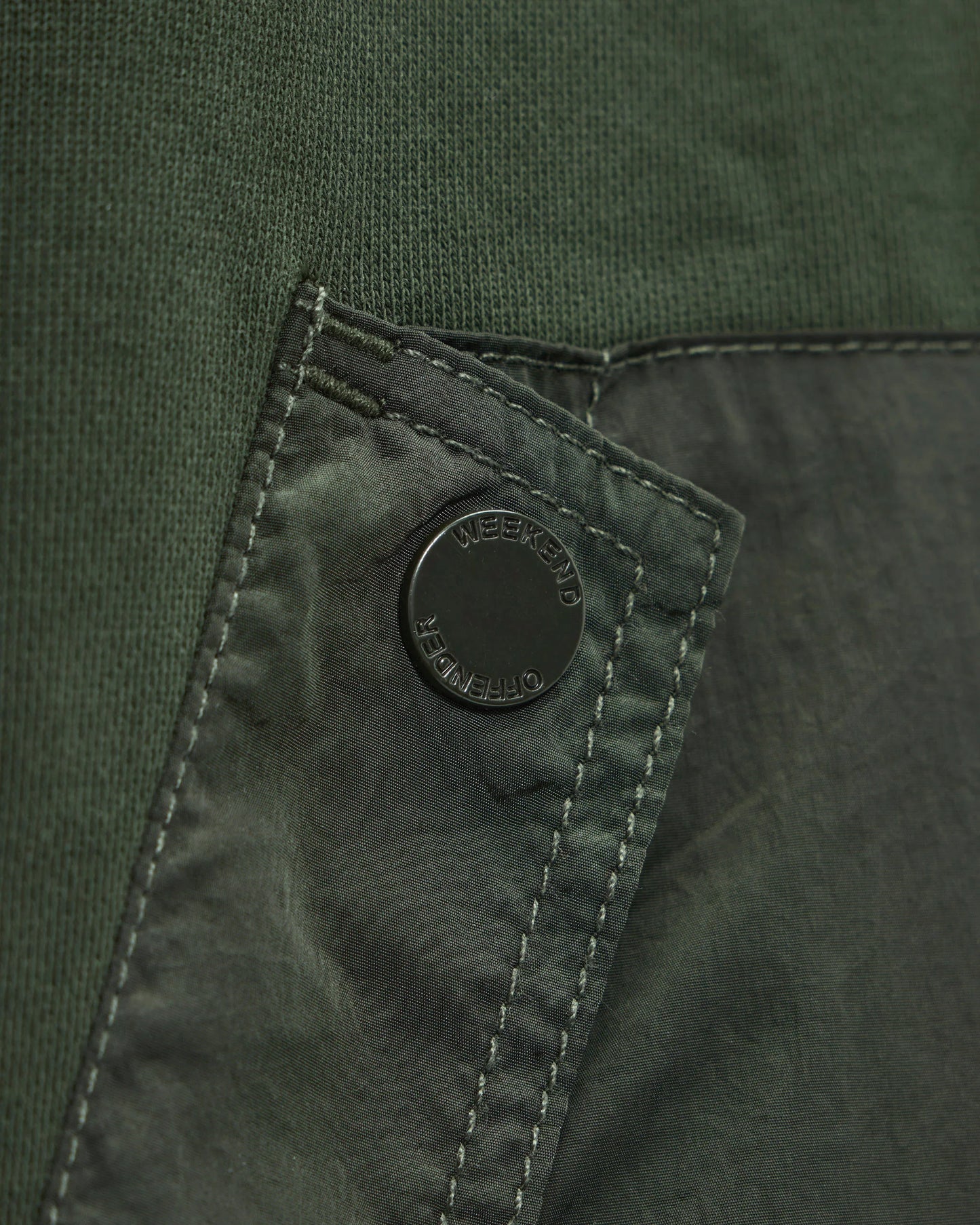 Weekend Offender Daponte Hoodie Black Forest Green