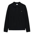 Weekend Offender McNamara long sleeve polo black