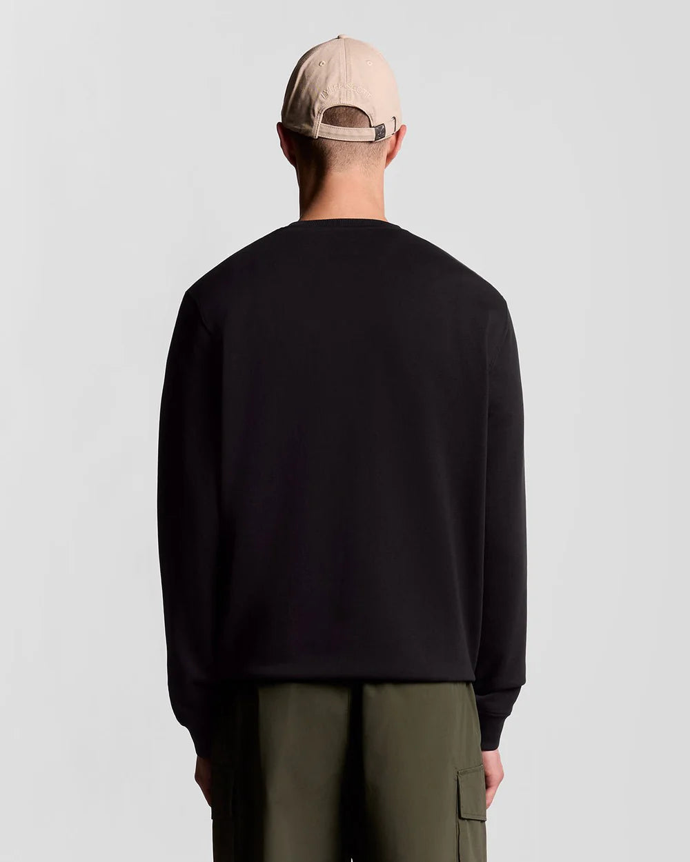 Lyle and Scott Crew Neck Sweatshirt Jet Black