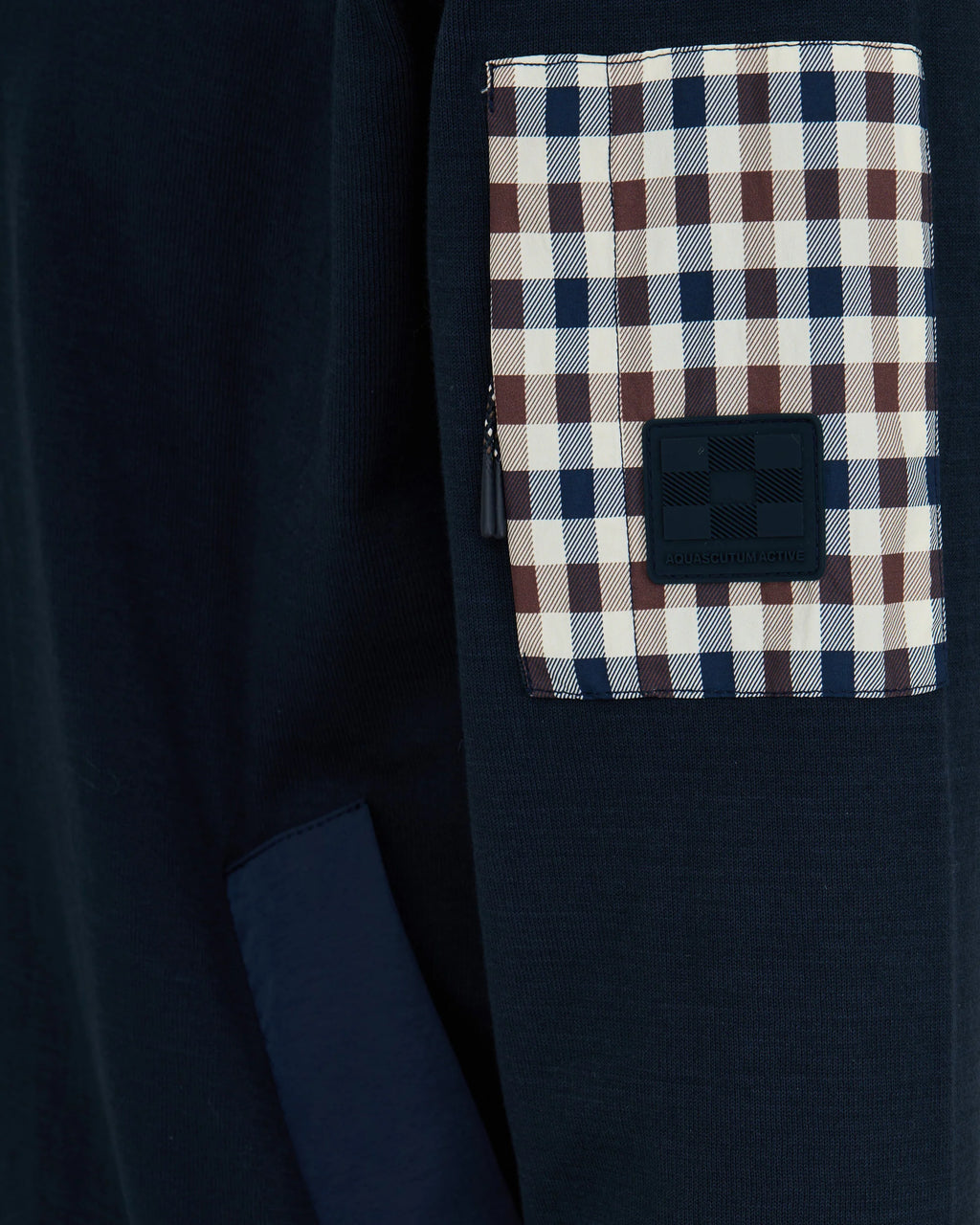 Aquascutum Lamina pocket mock neck navy