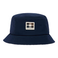 Aquascutum Lamina badge bucket cap navy