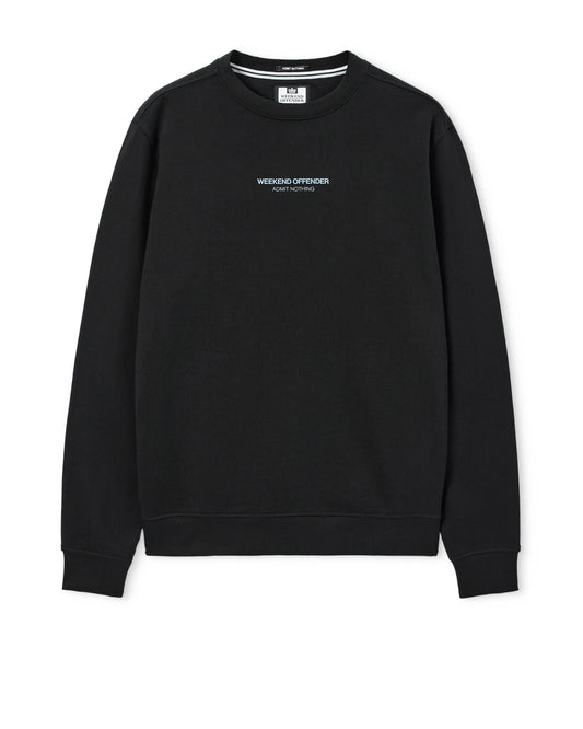 Weekend Offender Raval Sweatshirt Black/Blue Shadow