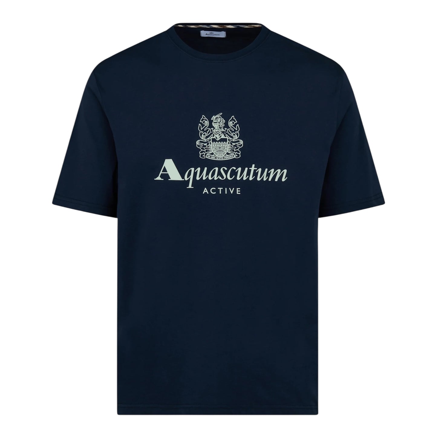 Aquascutum Big logo t-shirt navy