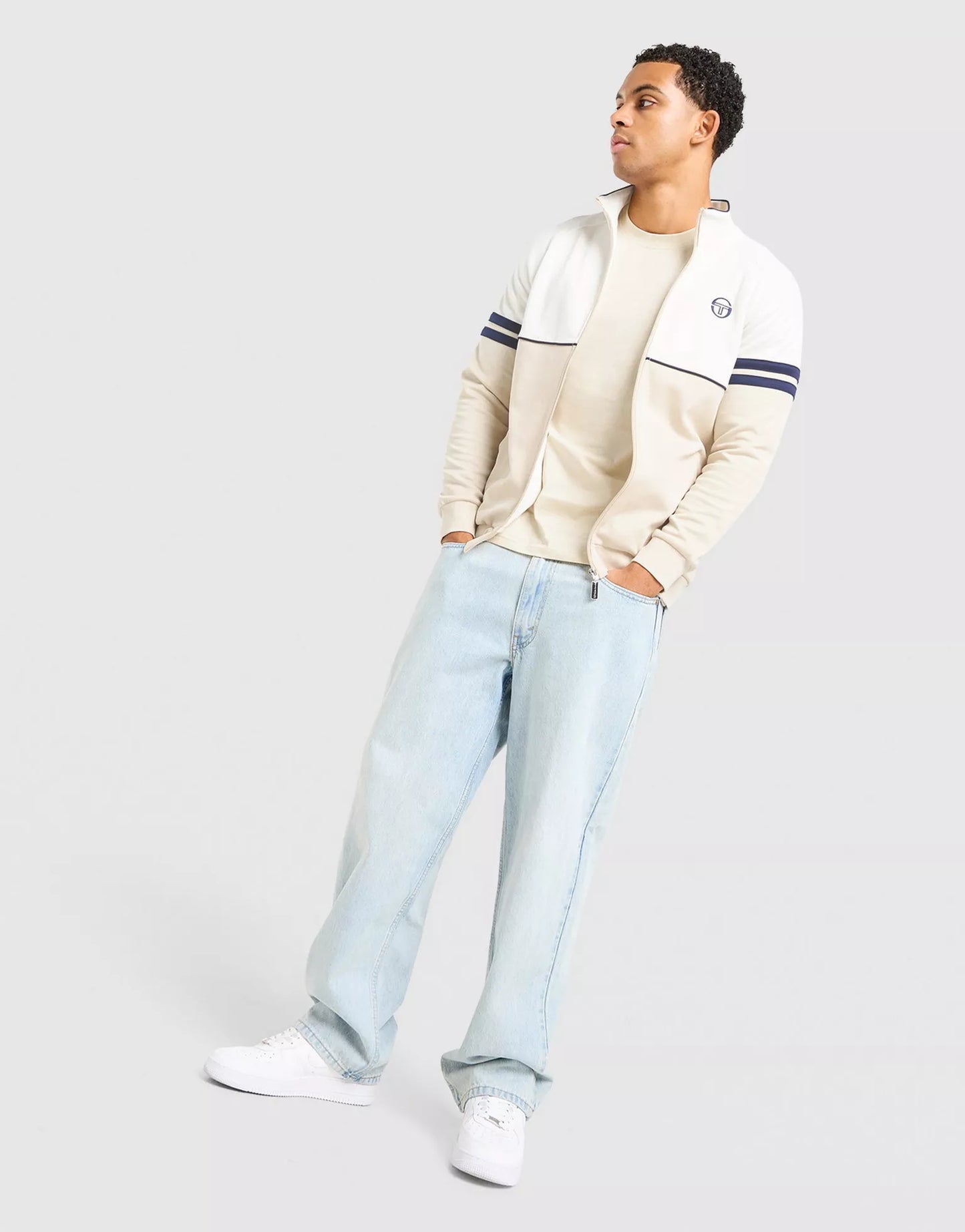 Sergio Tacchini Orion Track top jacket gardenia / blue