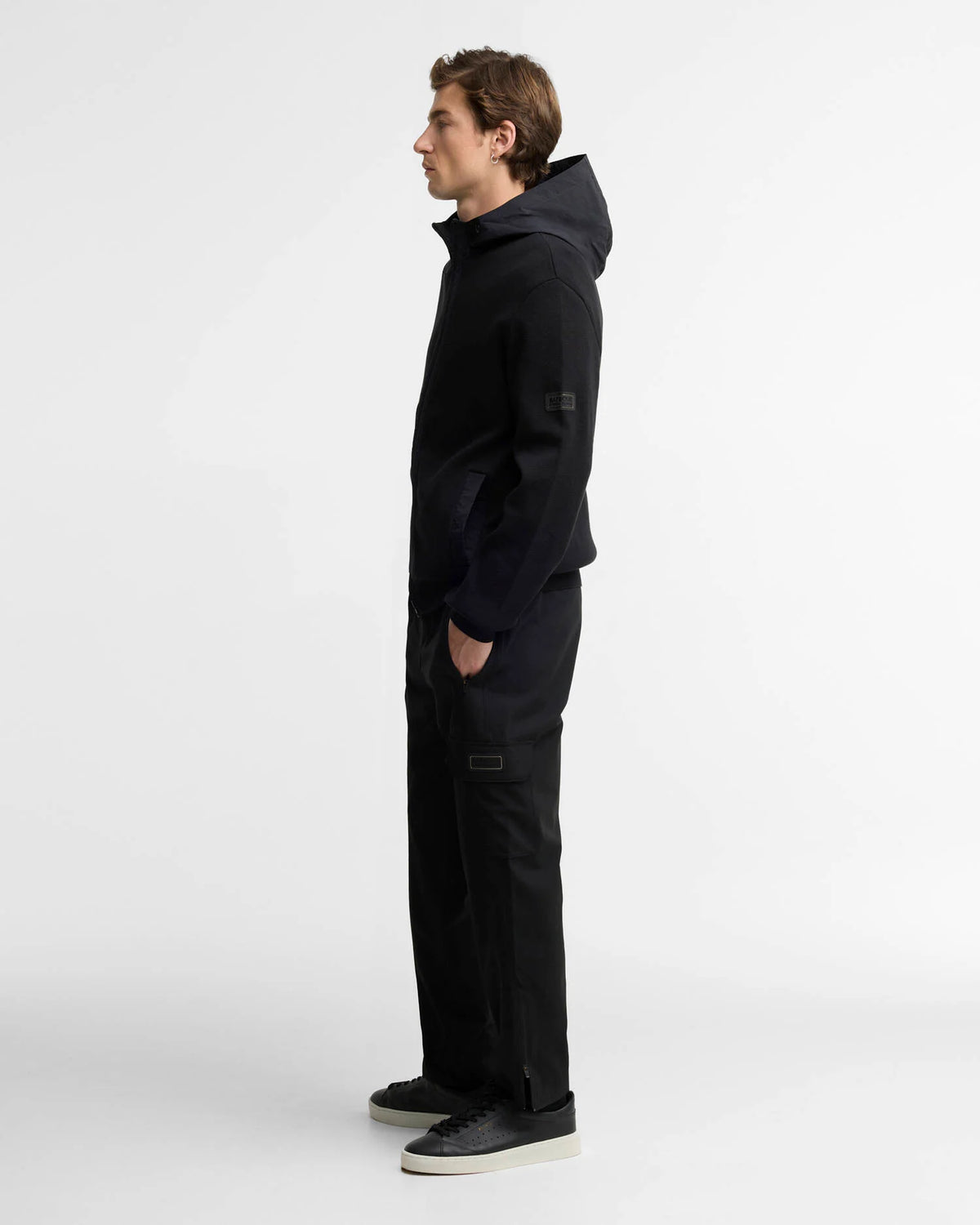 Barbour International Inline knit black