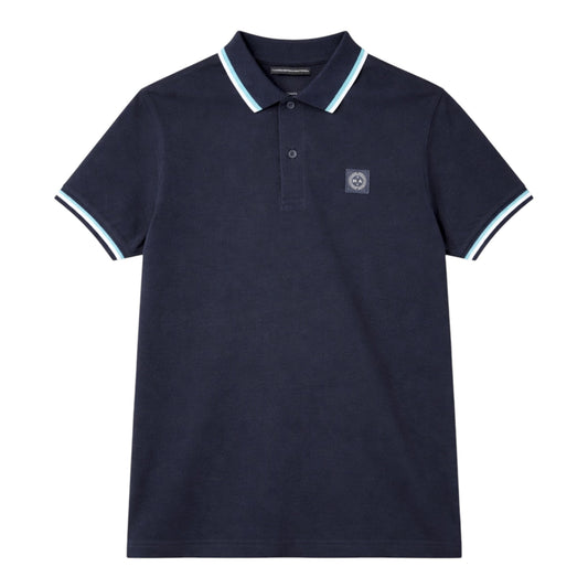 Marshall Artist Tipped polo navy