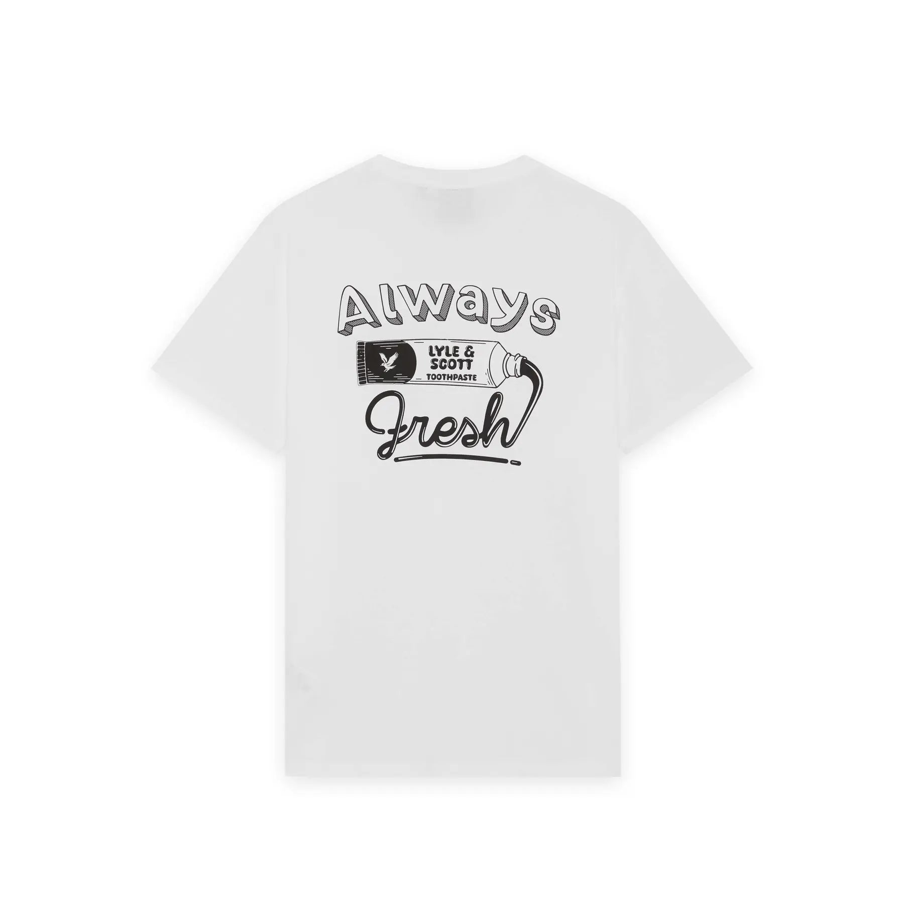 Lyle and Scott Toothpaste graphic white