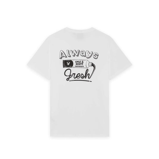 Lyle and Scott Toothpaste graphic white