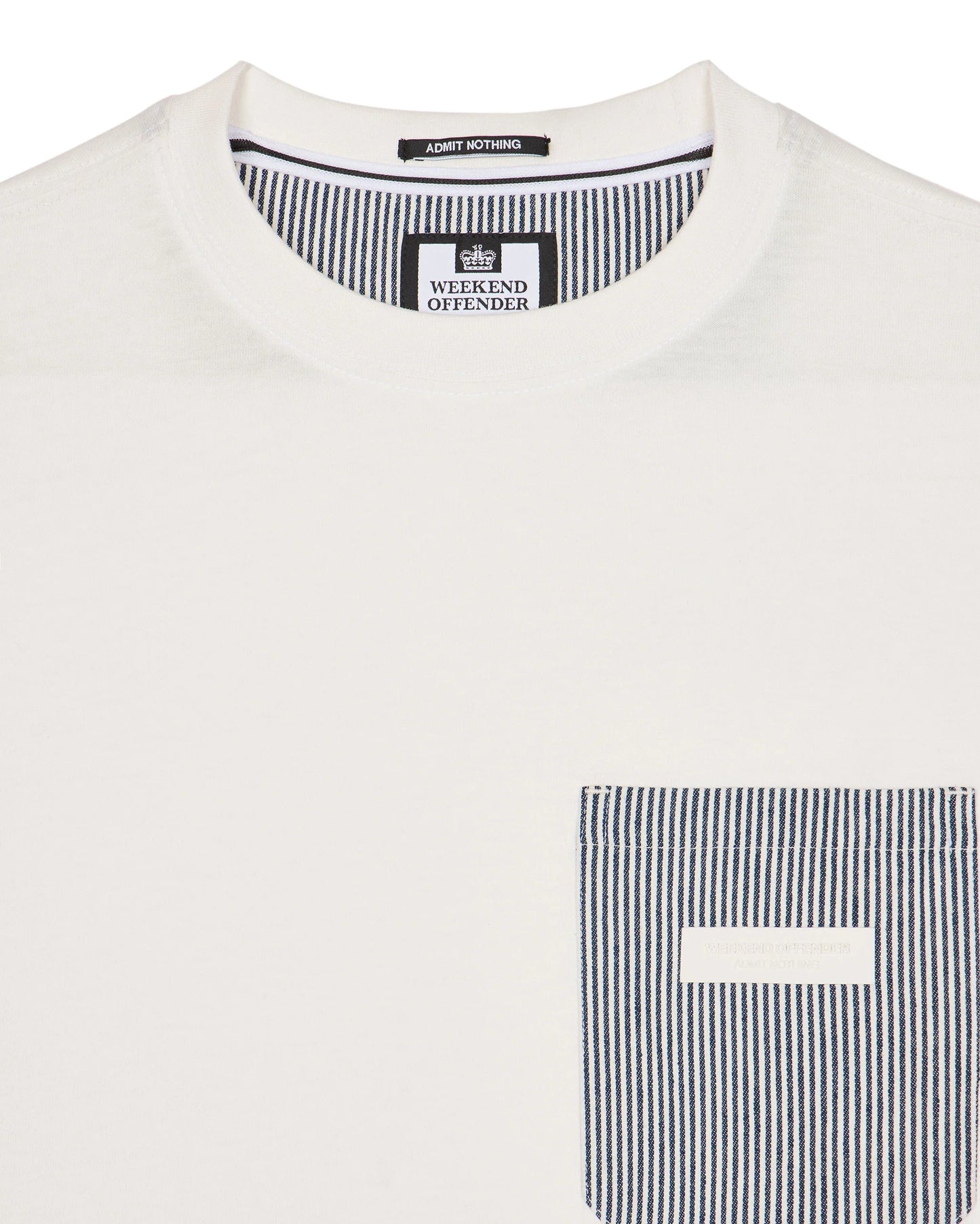 Weekend Offender Torres T-Shirt Ticking Stripe