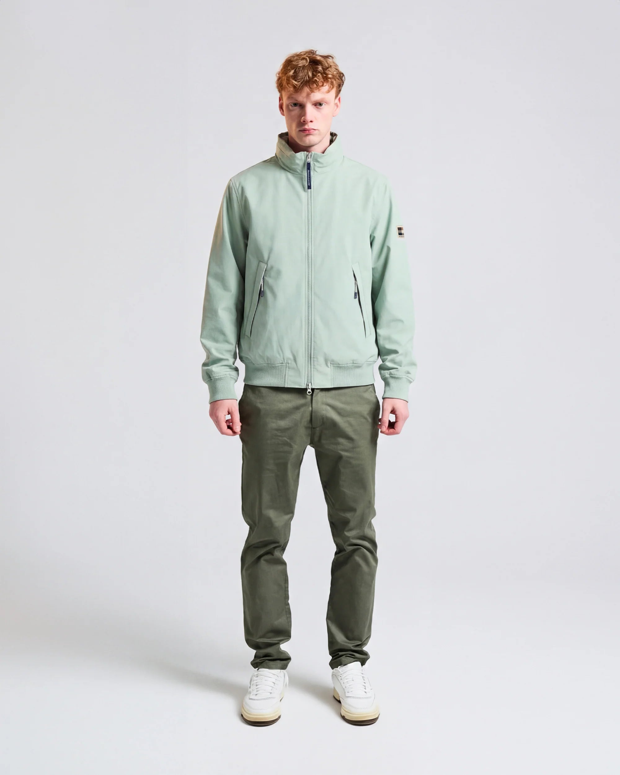 Aquascutum Soft shell mock neck salvia